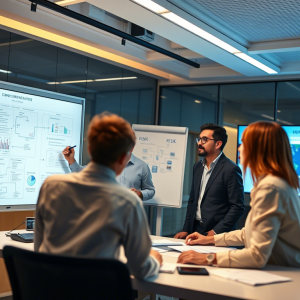 colaboradores en una reunión