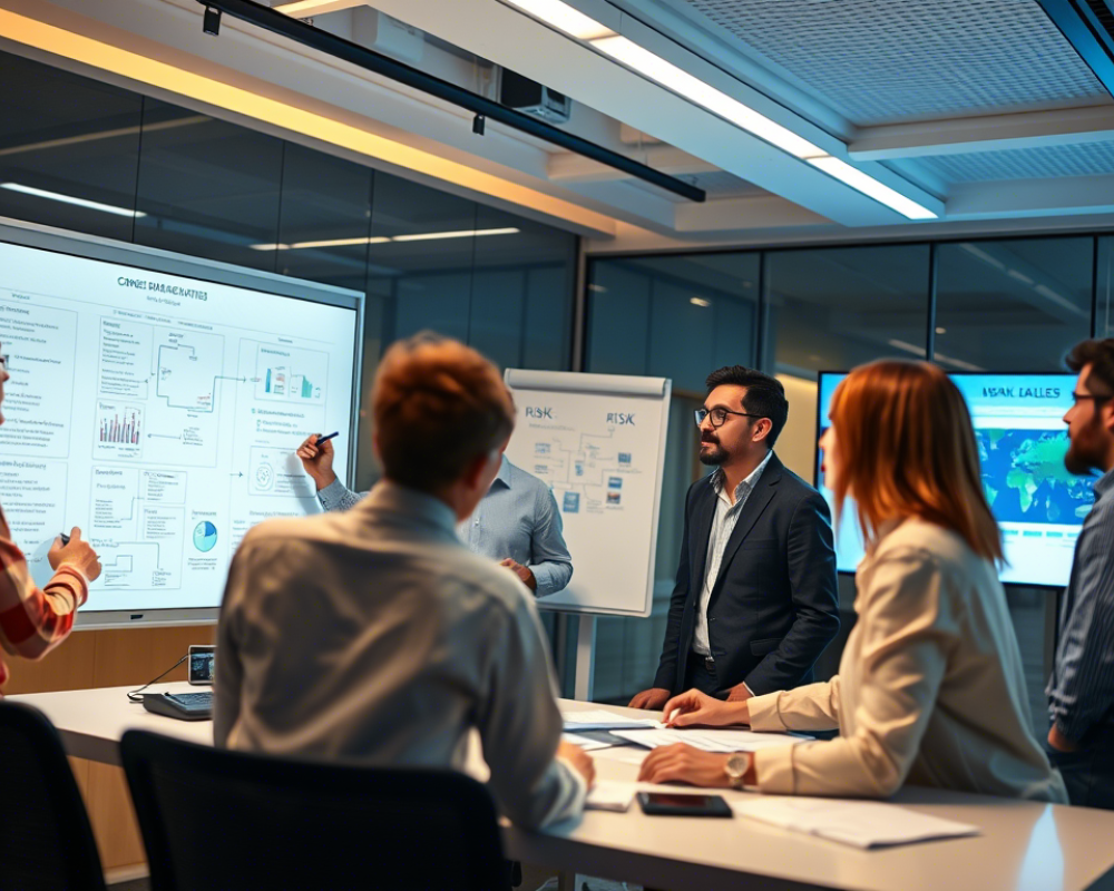 colaboradores en una reunión